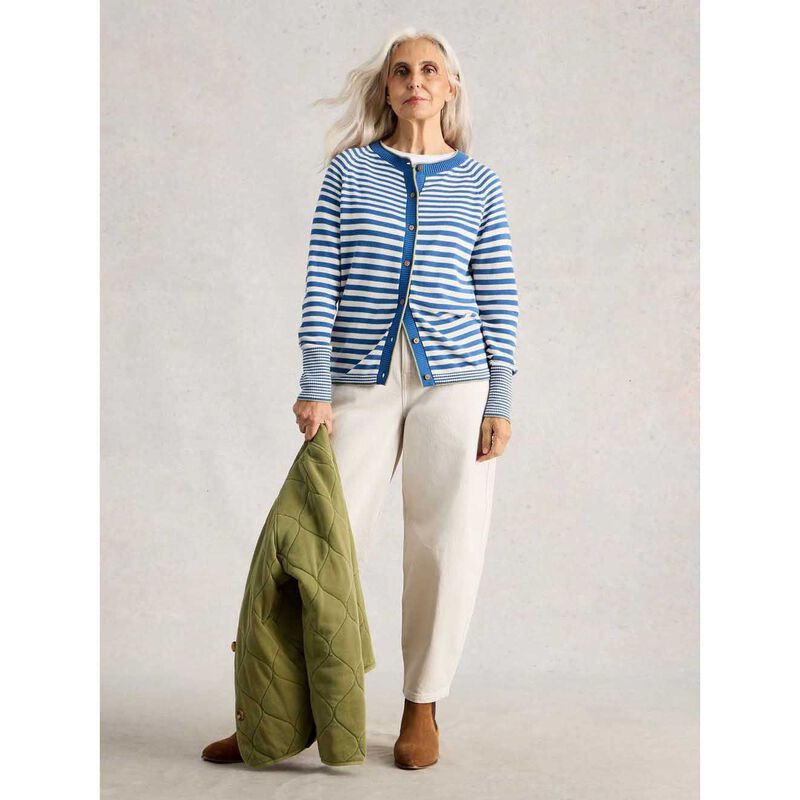 White Stuff Lulu Stripe Cardi image number 3
